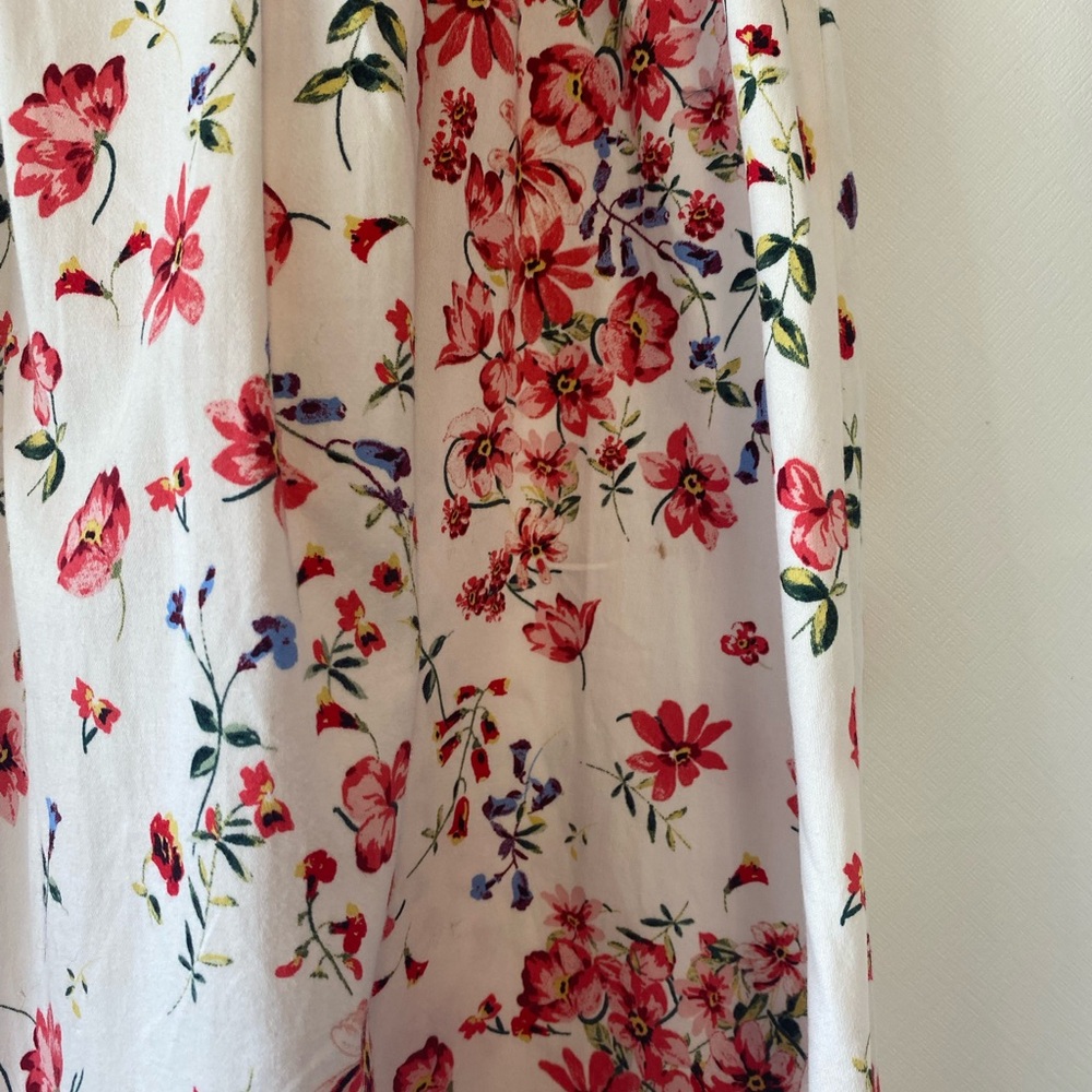 Women's Pleated Floral Cottagecore Fit And Flare Cotton Blend Skirt 12 Romantic - Picture 8 of 16